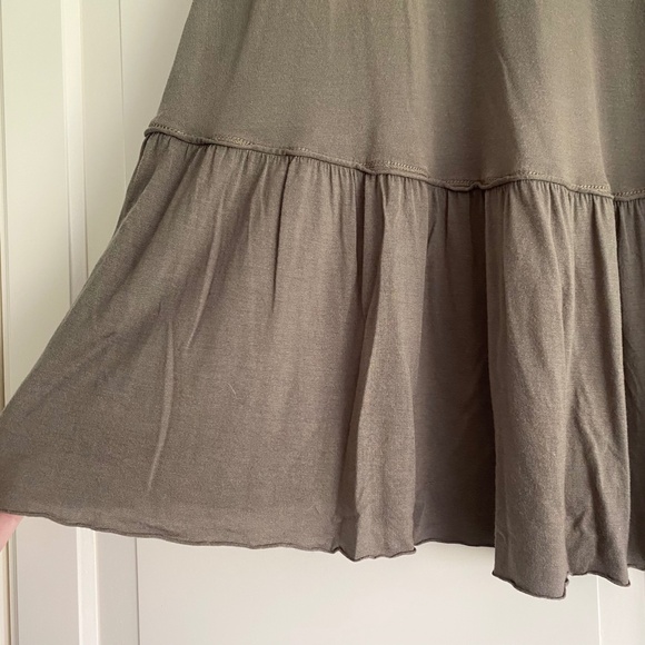 Urban Outfitters Olive Peplum Tee - Picture 2 of 4